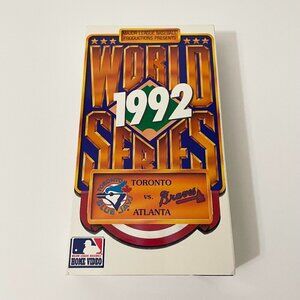 World Series 1992 Toronto Blue Jays Vs Atlanta Braves VHS Tape Baseball